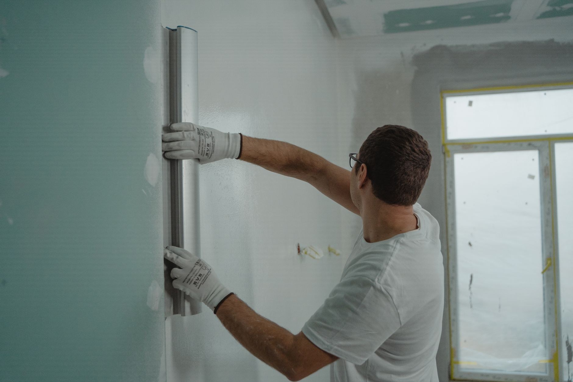 Plastering trowels and skim blades fresh from a job